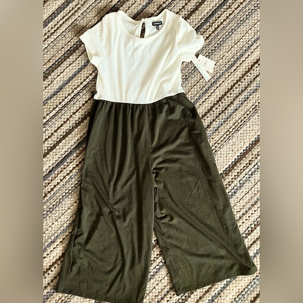 My Michelle girls wide leg romper Size M